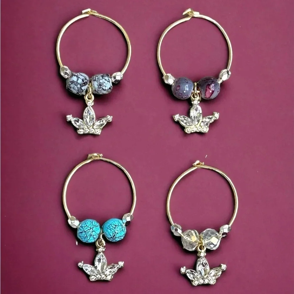 Artisan Crown Wine Glass Charms
